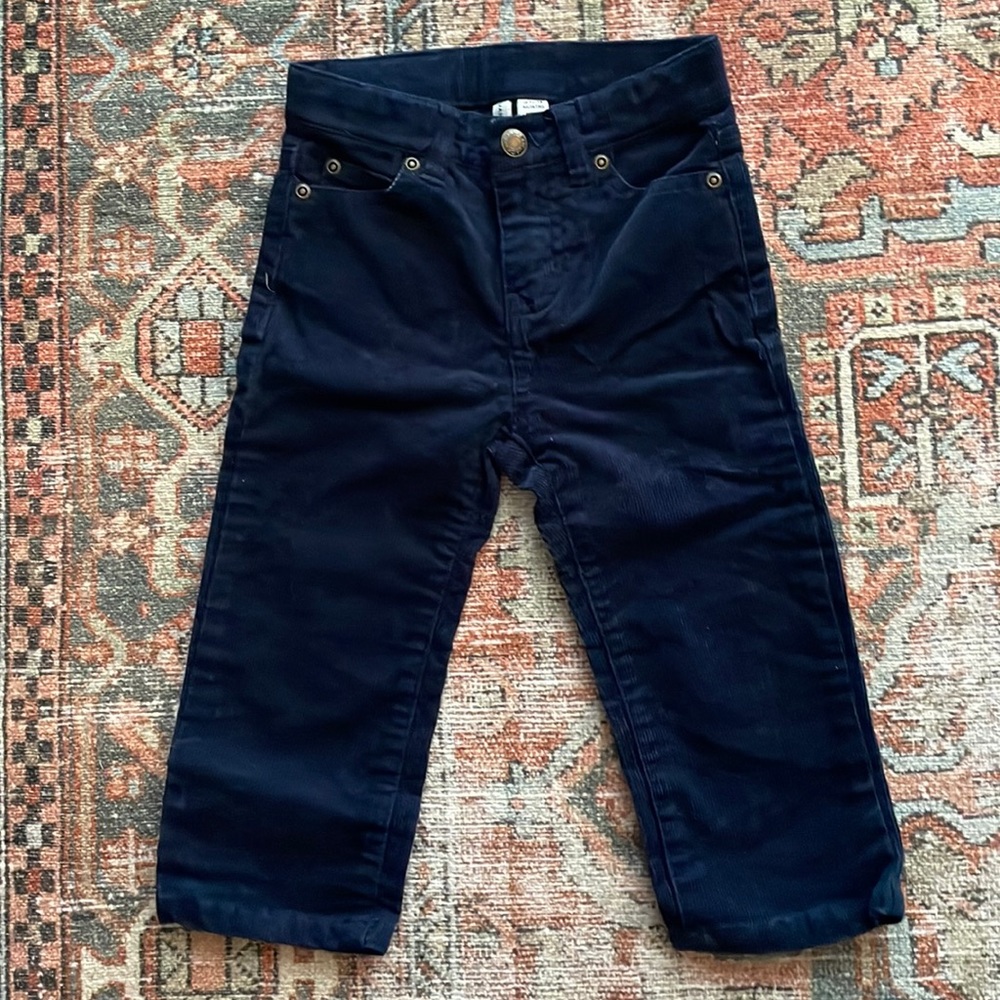 Janie & Jack 18-24 month navy corduroy pants
